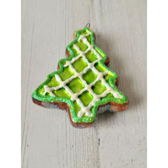 Radko sweet Ginger Tree 2000 blown glass ornament glitter Xmas - Picture 5 of 6